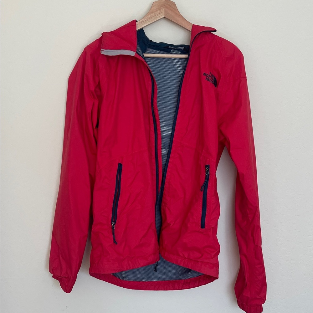 The North Face Vibrant Red Windbreaker